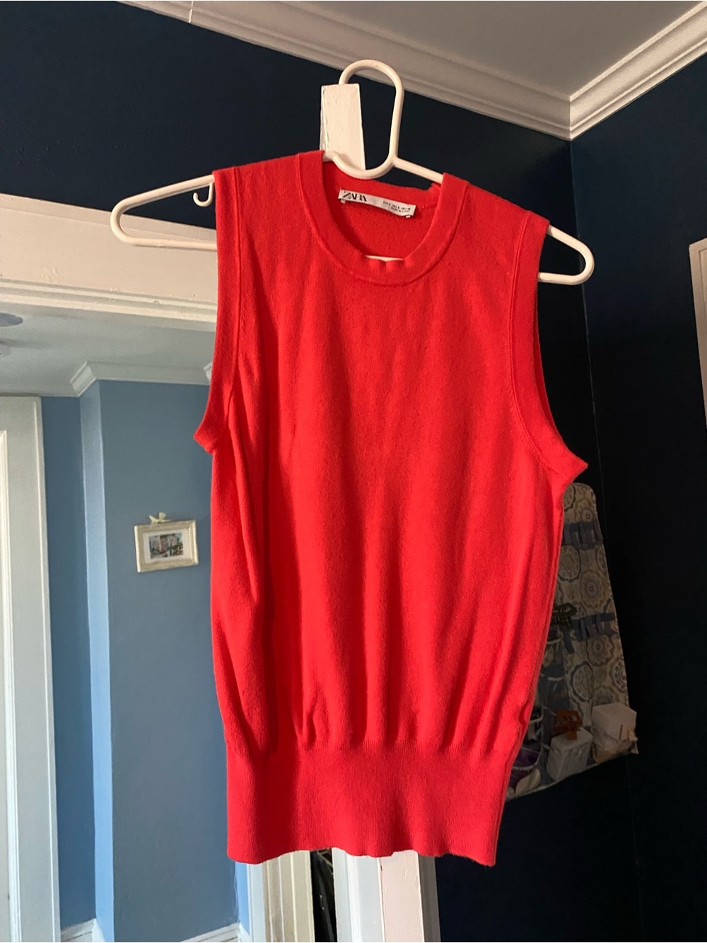 ZARA Bright Sleeveless Sweater Top